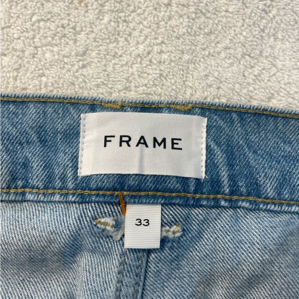 FRAME NWT High Rise Utility Straight Leg Jeans - 33 - Picture 6 of 10